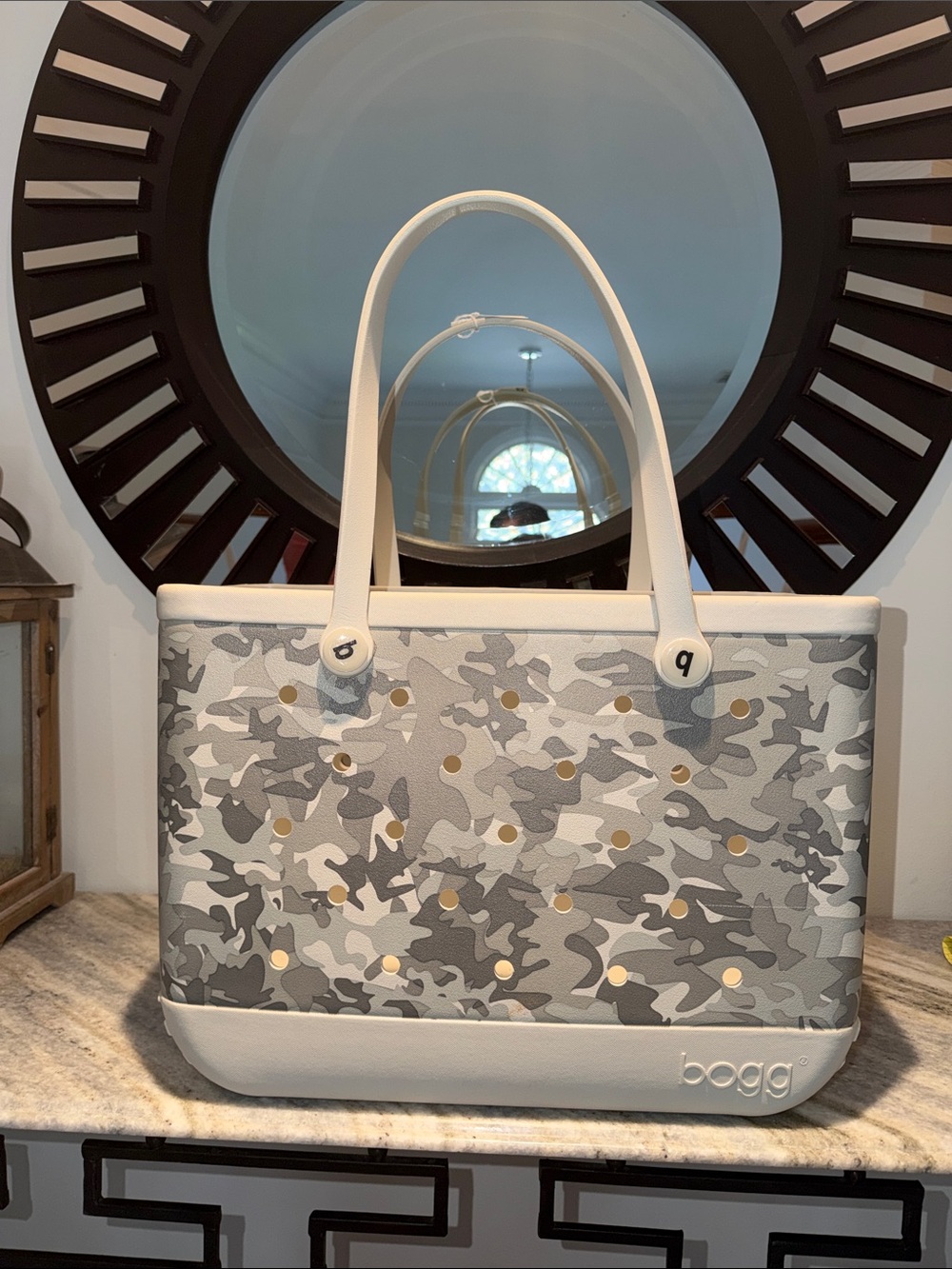 Bogg Bag Large Tote in Grey Camo by - Picture 3 of 5